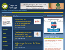 Tablet Screenshot of greenerpackage.com